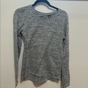Gray Long Sleeve Women's Top